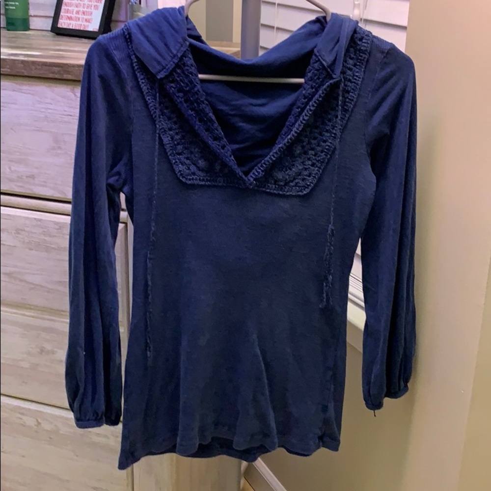 lace sweater with hood